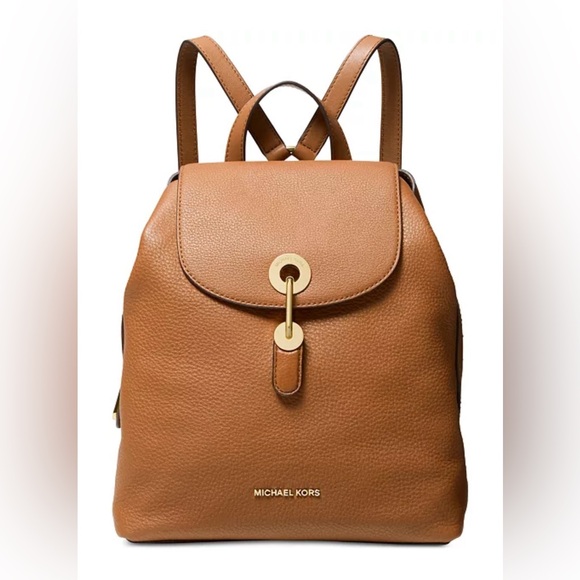 NEW Micheal Kors Raven Leather Backpack dust cover - Picture 1 of 16